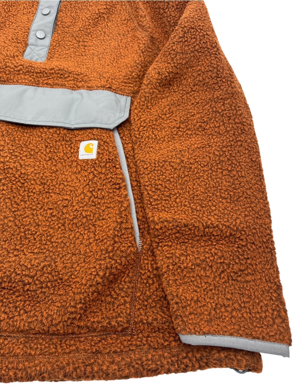 Carhartt Women’s Relaxed Fit Fleece Pullover with Gray Trim Size 1X (16W-18W) - Picture 8 of 16